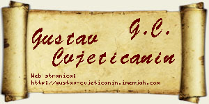 Gustav Cvjetičanin vizit kartica